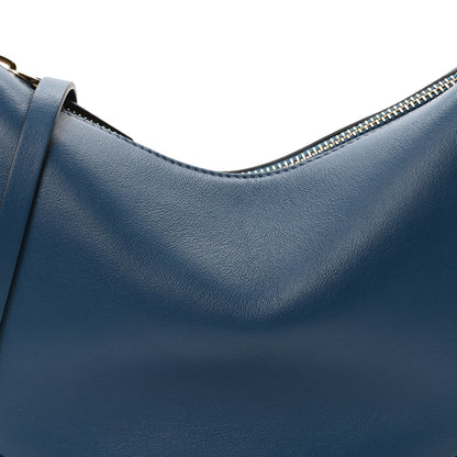 Vitello Grace Matte Mini Fendigraphy Hobo Bag Mirto