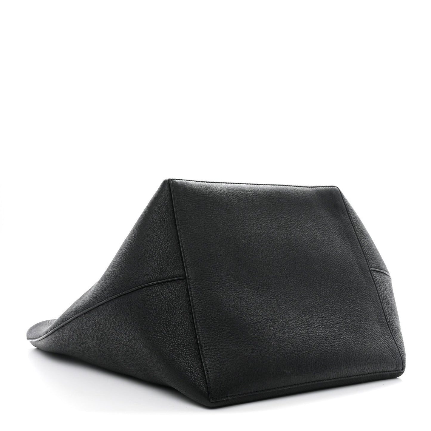 Grained Calfskin Park Tote Three Black