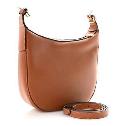 Supple Calfskin Small Triomphe Heloise Shoulder Bag Tan
