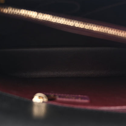 Caviar Quilted Medium Coco Handle Flap Black