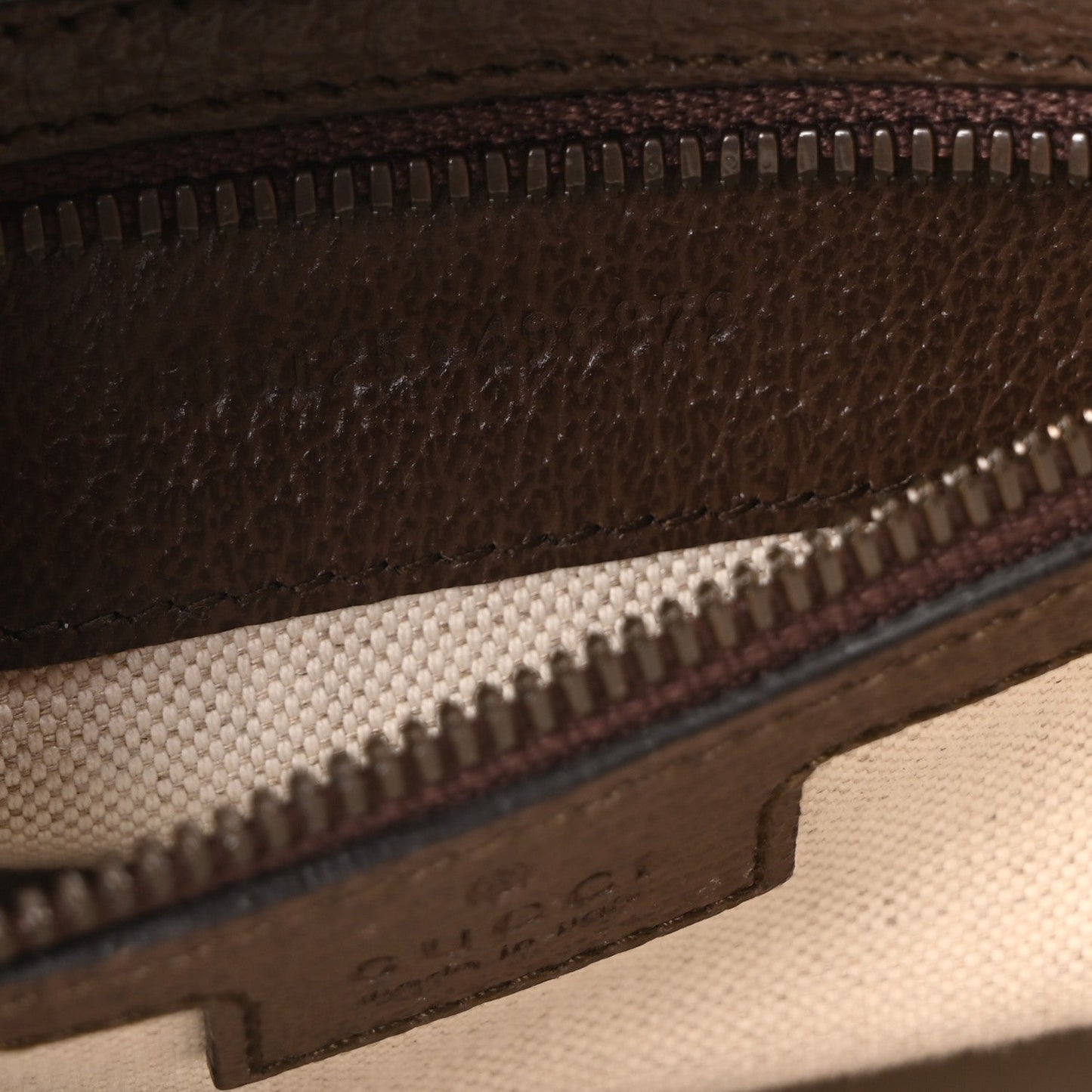 GG Supreme Monogram Web Small Ophidia Half Moon Hobo Brown