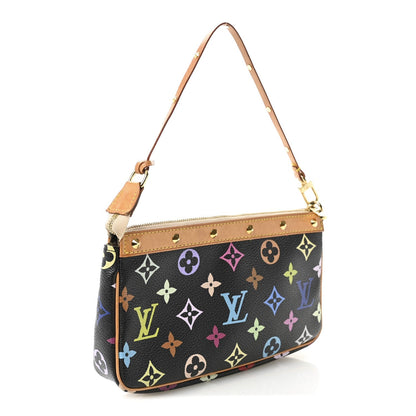Monogram Multicolor Pochette Accessories Black