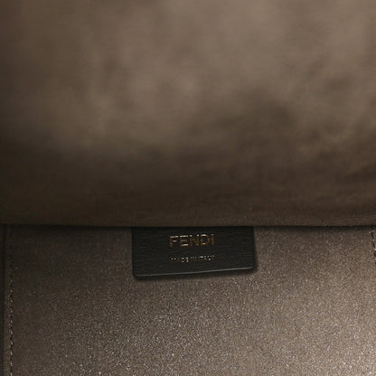 Chenille Vitello Cher FF Medium Fendi Sunshine Shopper Tote Tortora