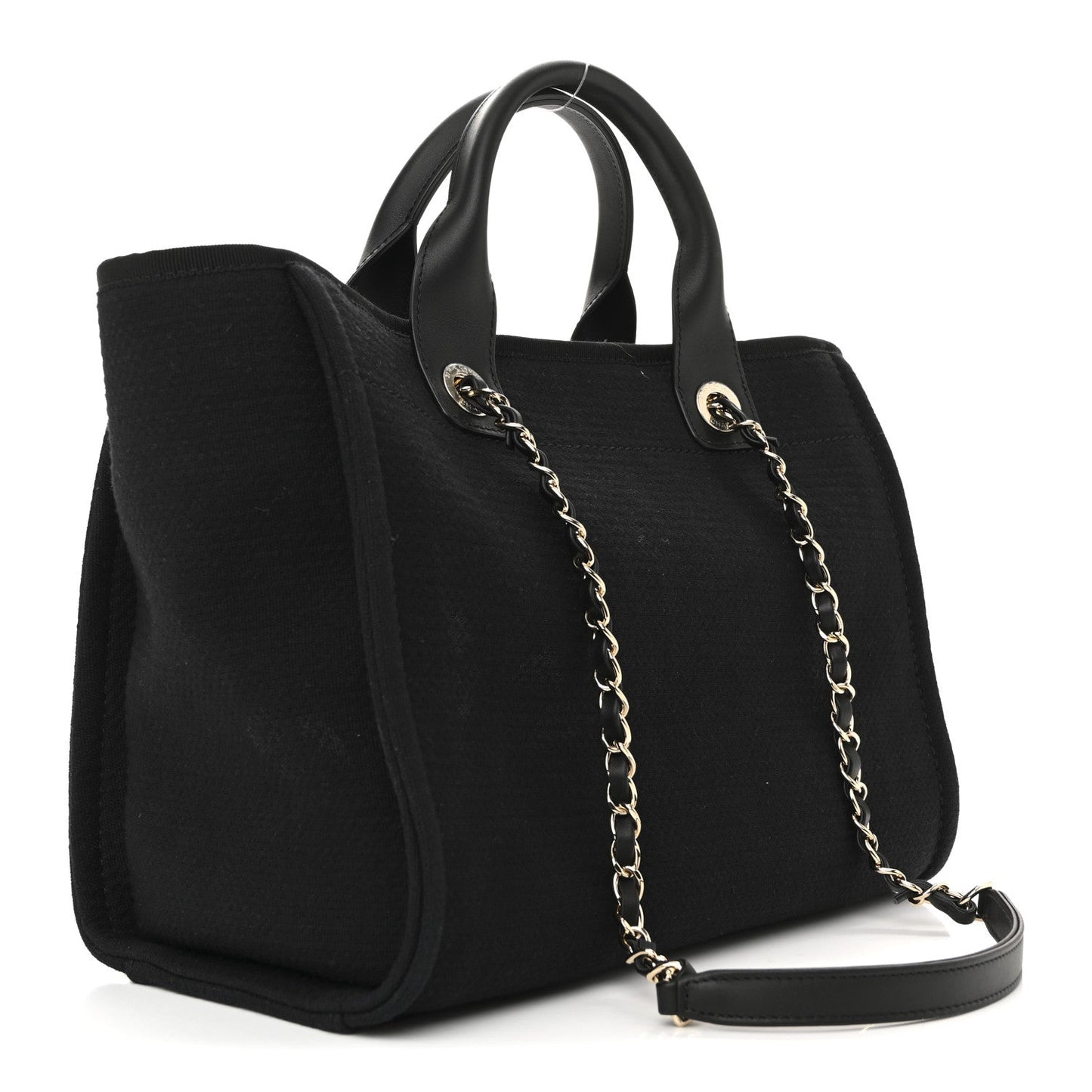 Mixed Fibers Small Deauville Tote Black