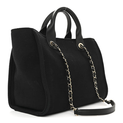 Mixed Fibers Small Deauville Tote Black