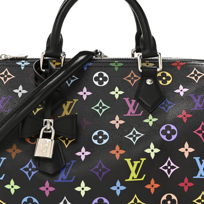 LV X TM Monogram Multicolor Speedy Soft 30 Black