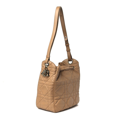 Calfskin Macrocannage Medium D-Motion Bag Light Gold