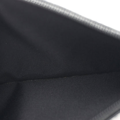 Coated Canvas Stitched XL Paris Biarritz Tote Black
