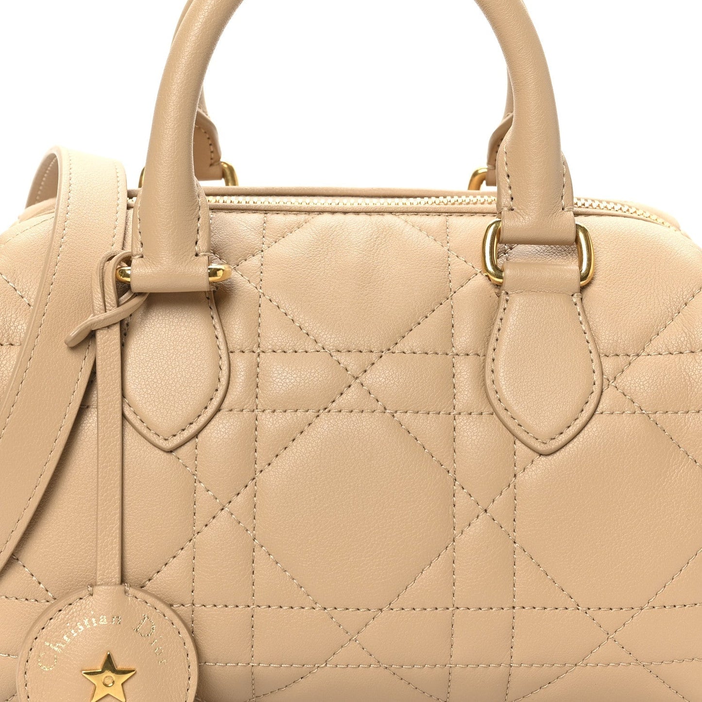 Calfskin Macrocannage Groove 20 Bag Biscuit