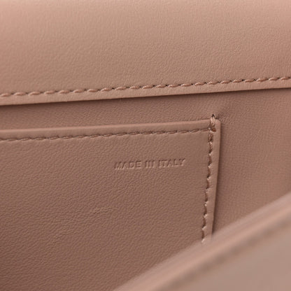 Calfskin Enamel Vlogo Loco Shoulder Bag Rose Cannelle