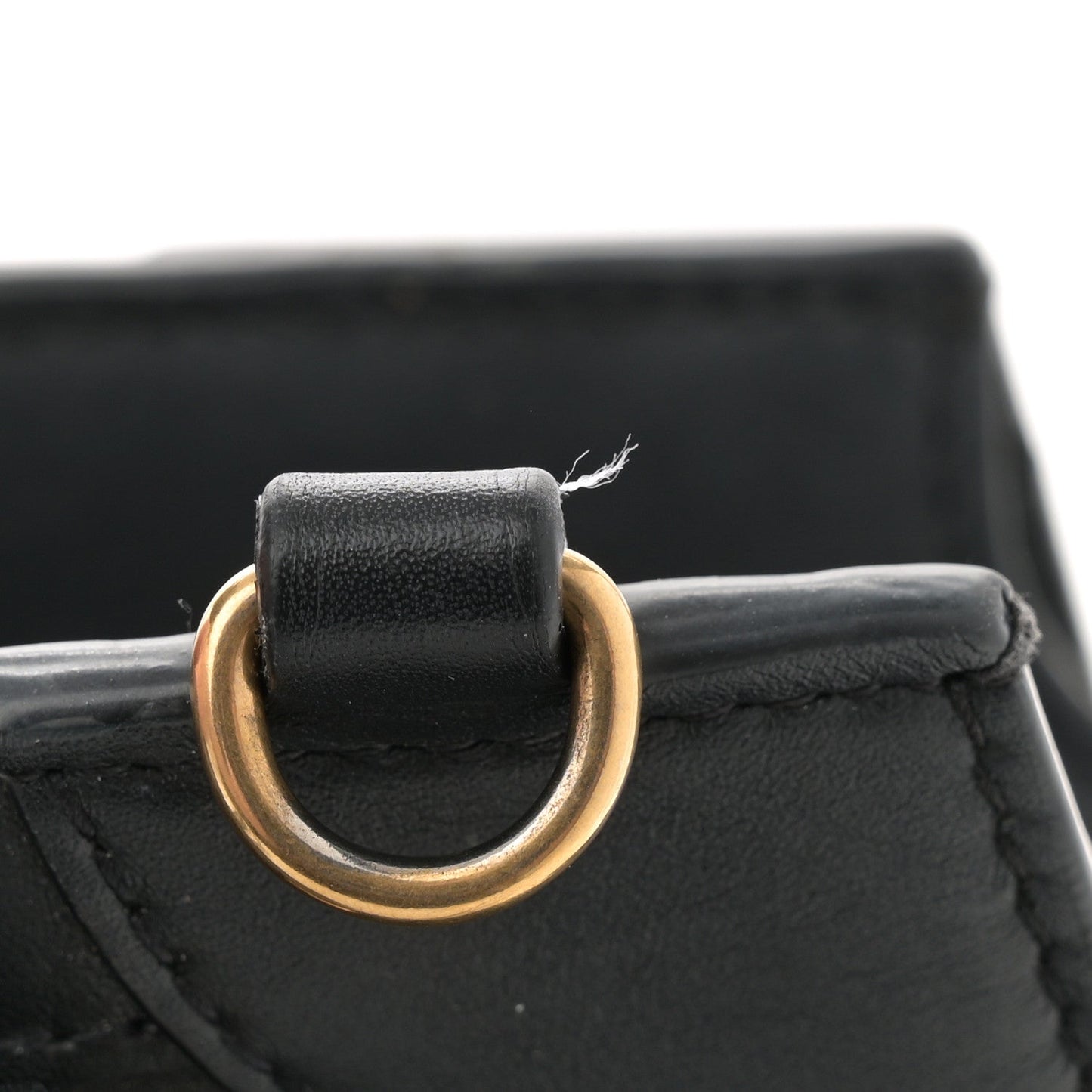 Smooth Calfskin Neo Classic Brass Hardware S City Black