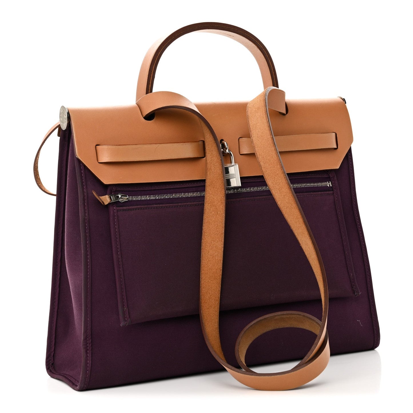 Toile Vache Hunter Herbag Zip 31 PM Cassis Fauve