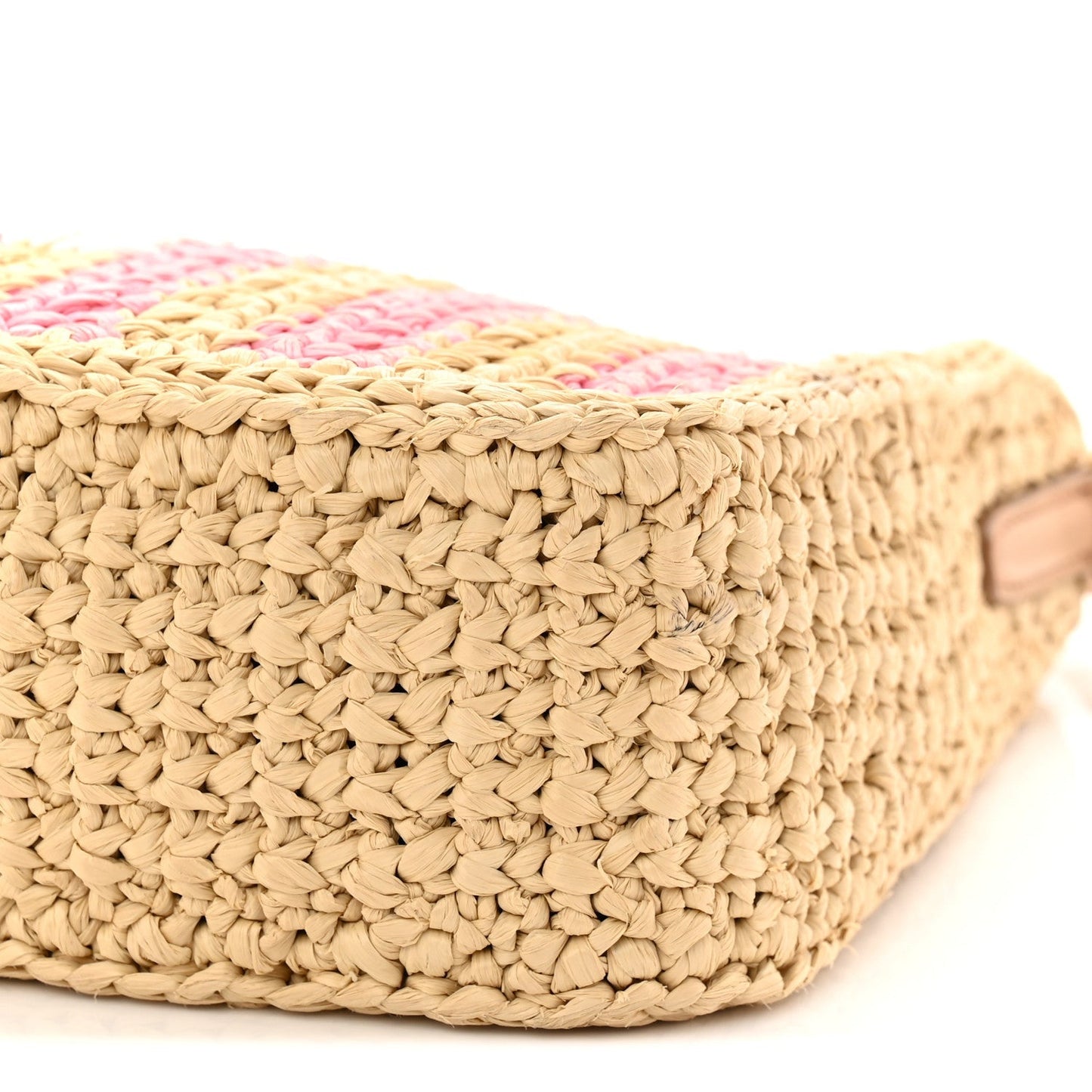 Yarn Raffia Effect Crochet Striped Re-Edition 2005 Shoulder Bag Naturale Petalo