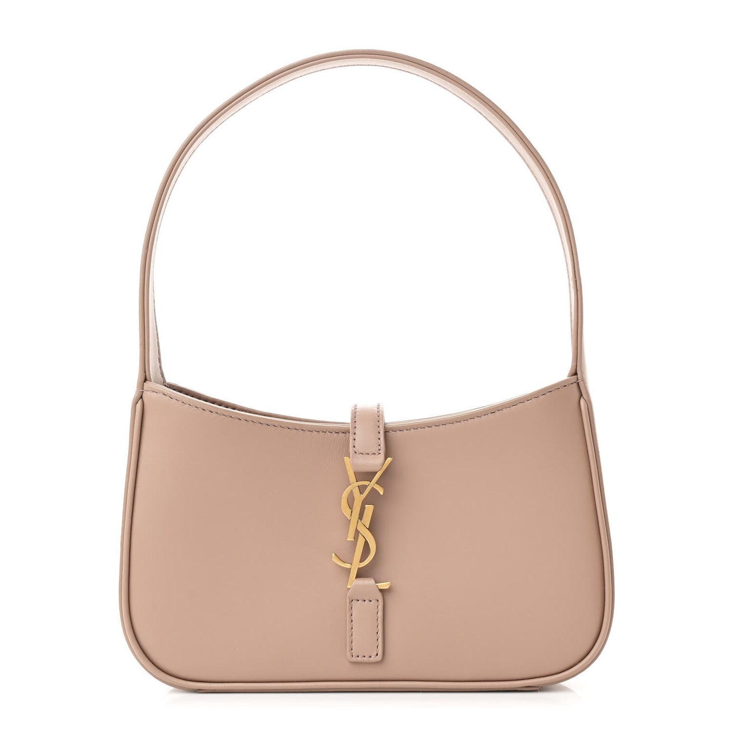 Smooth Calfskin Le 5 A 7 Mini Hobo Dark Beige