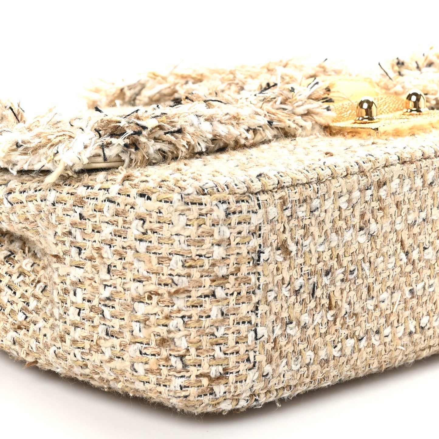 Tweed Medium Miss Dior Flap Beige