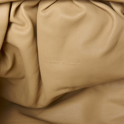 Smooth Butter Calf The Pouch Oversized Clutch Almond