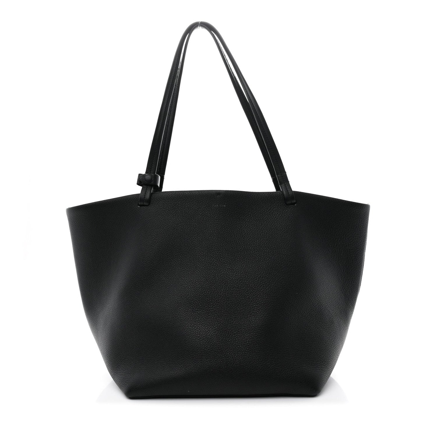 Grained Calfskin Park Tote Three Black