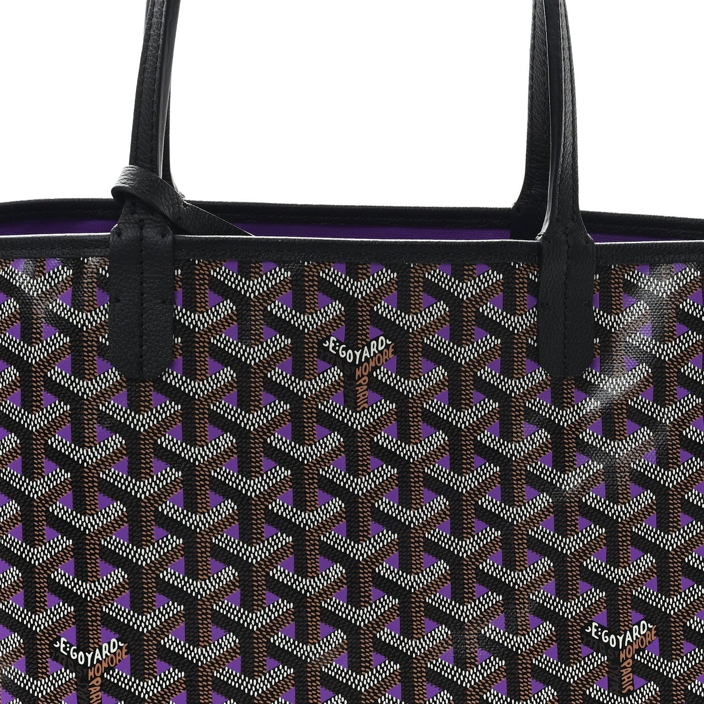 Goyardine Saint Louis Claire Voie PM Black Violet