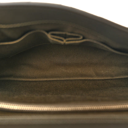 Calfskin Chevron Quilted Medium Coco Handle Flap Green
