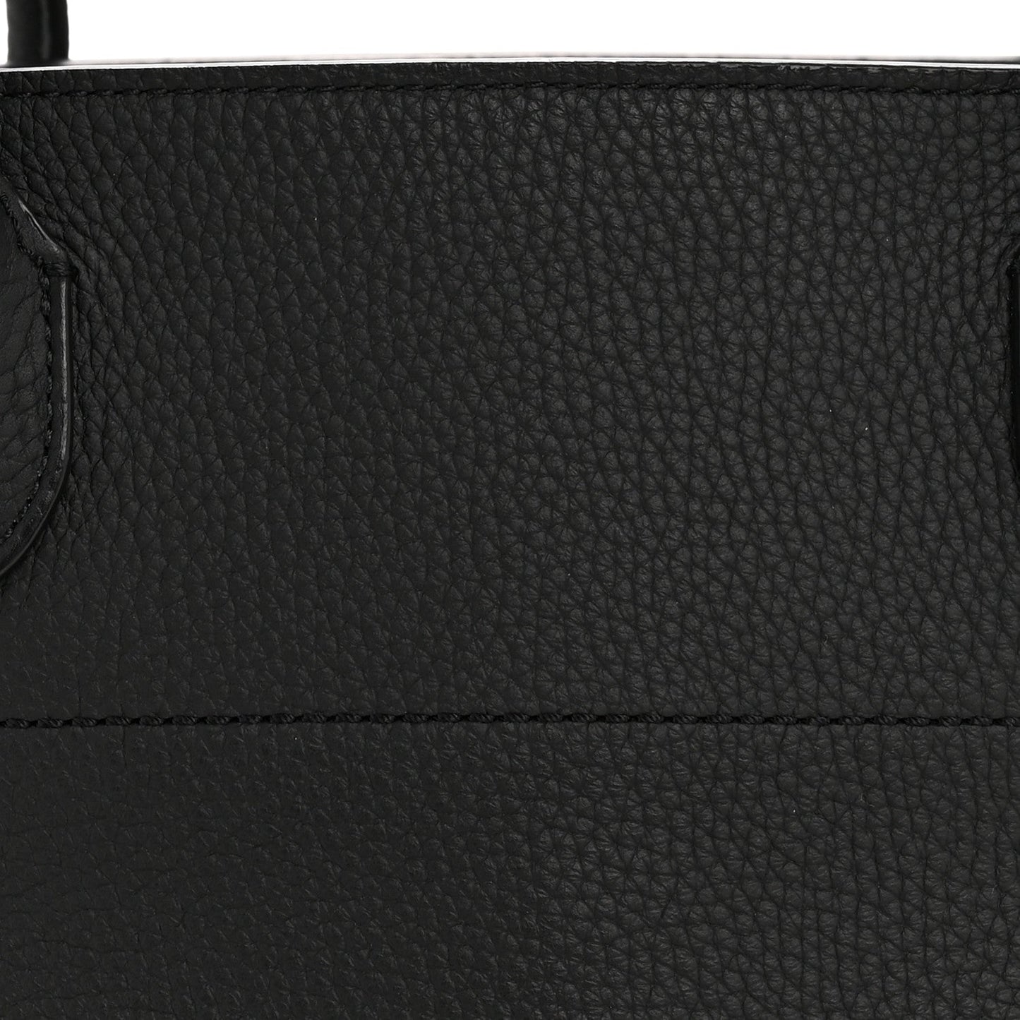 Matte Grained Calfskin Margaux Shoulder 12 Black