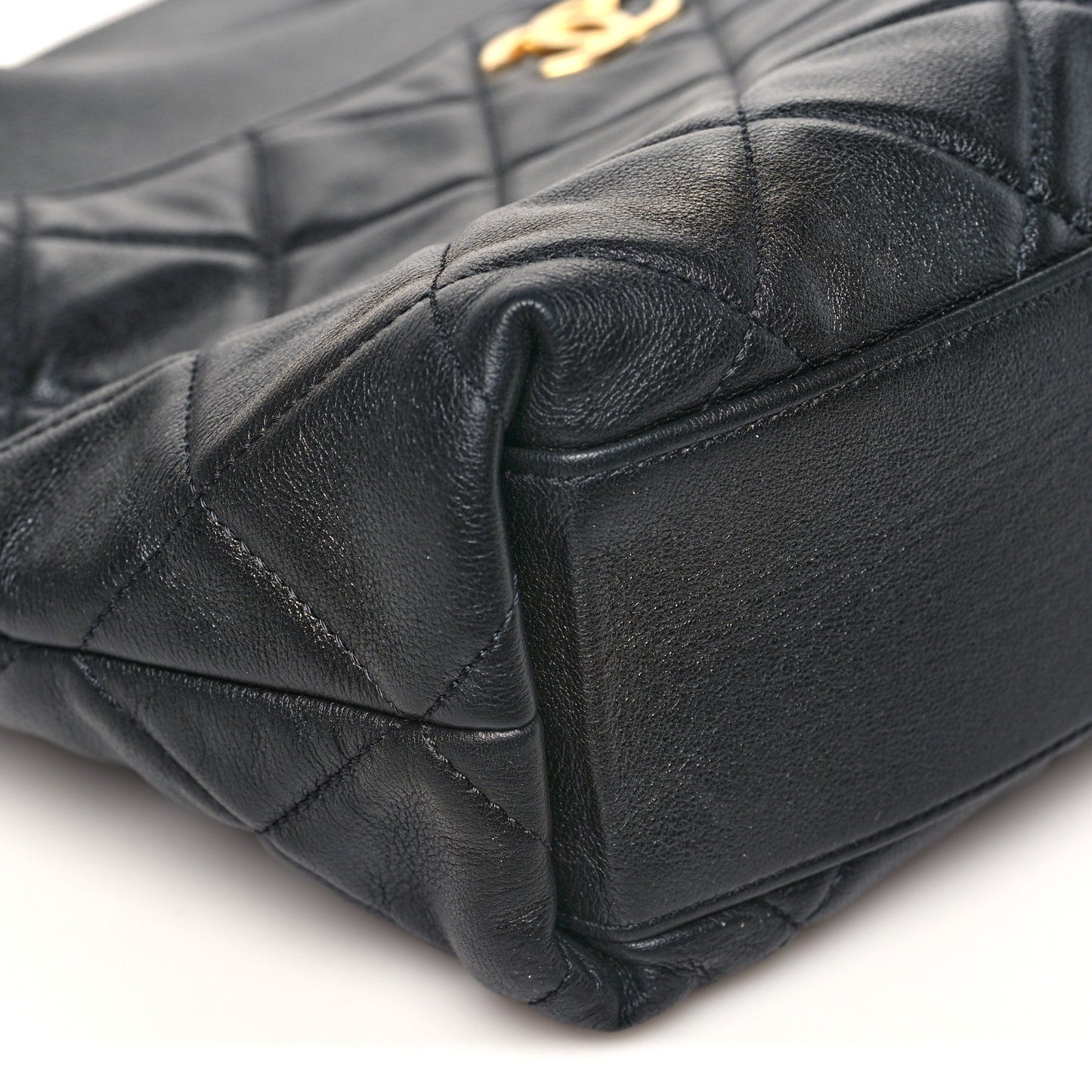 Calfskin Quilted Close To Me Hobo Black