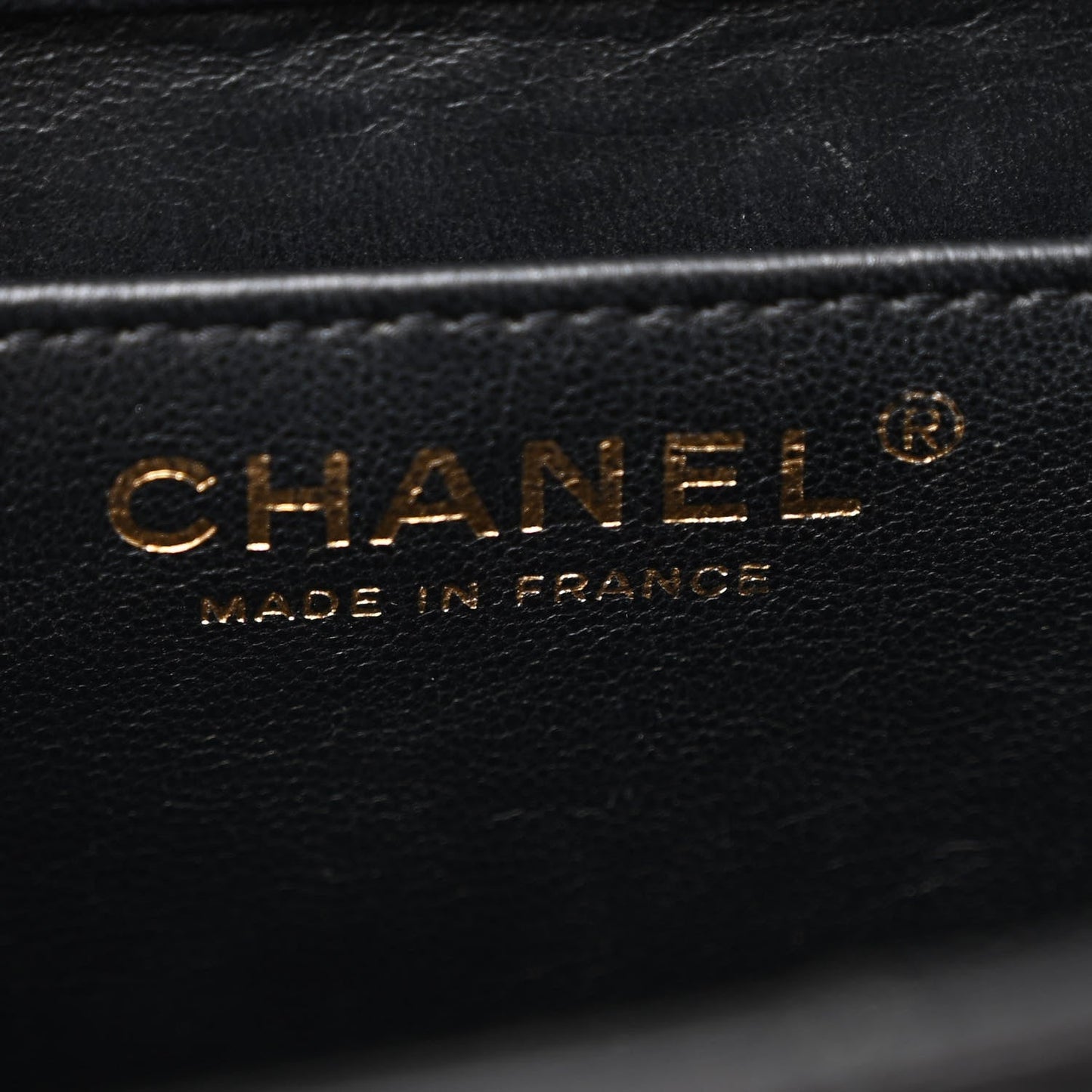 Patent Calfskin Quilted Mini Square Flap Black