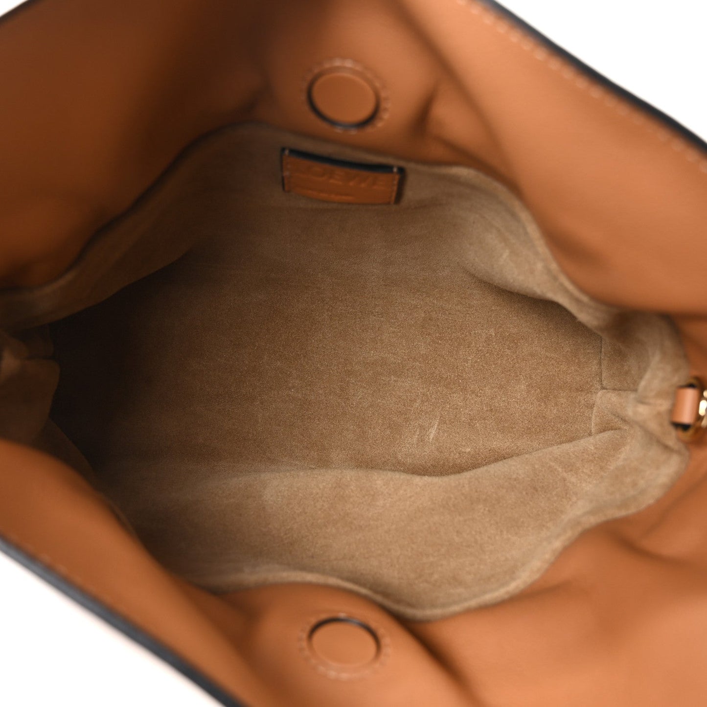 Nappa Calfskin Medium Flamenco Knot Clutch Warm Desert