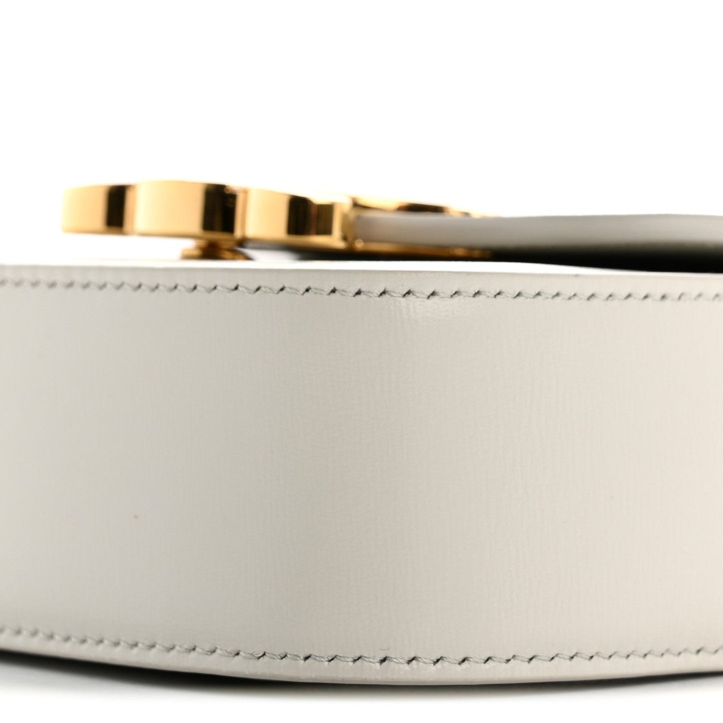 Shiny Calfskin Mini Triomphe Chalk