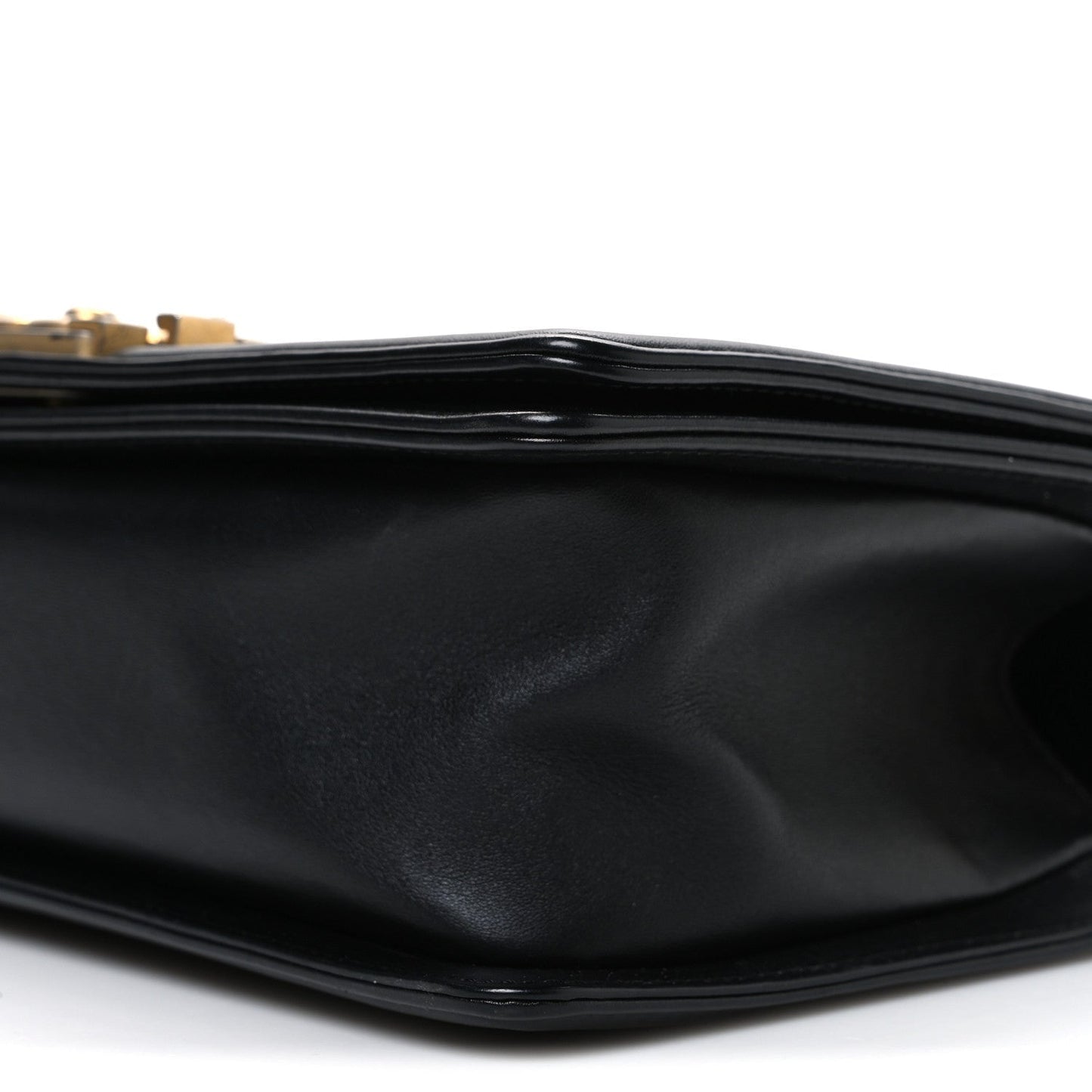 Calfskin Quilted Medium Boy Flap Black