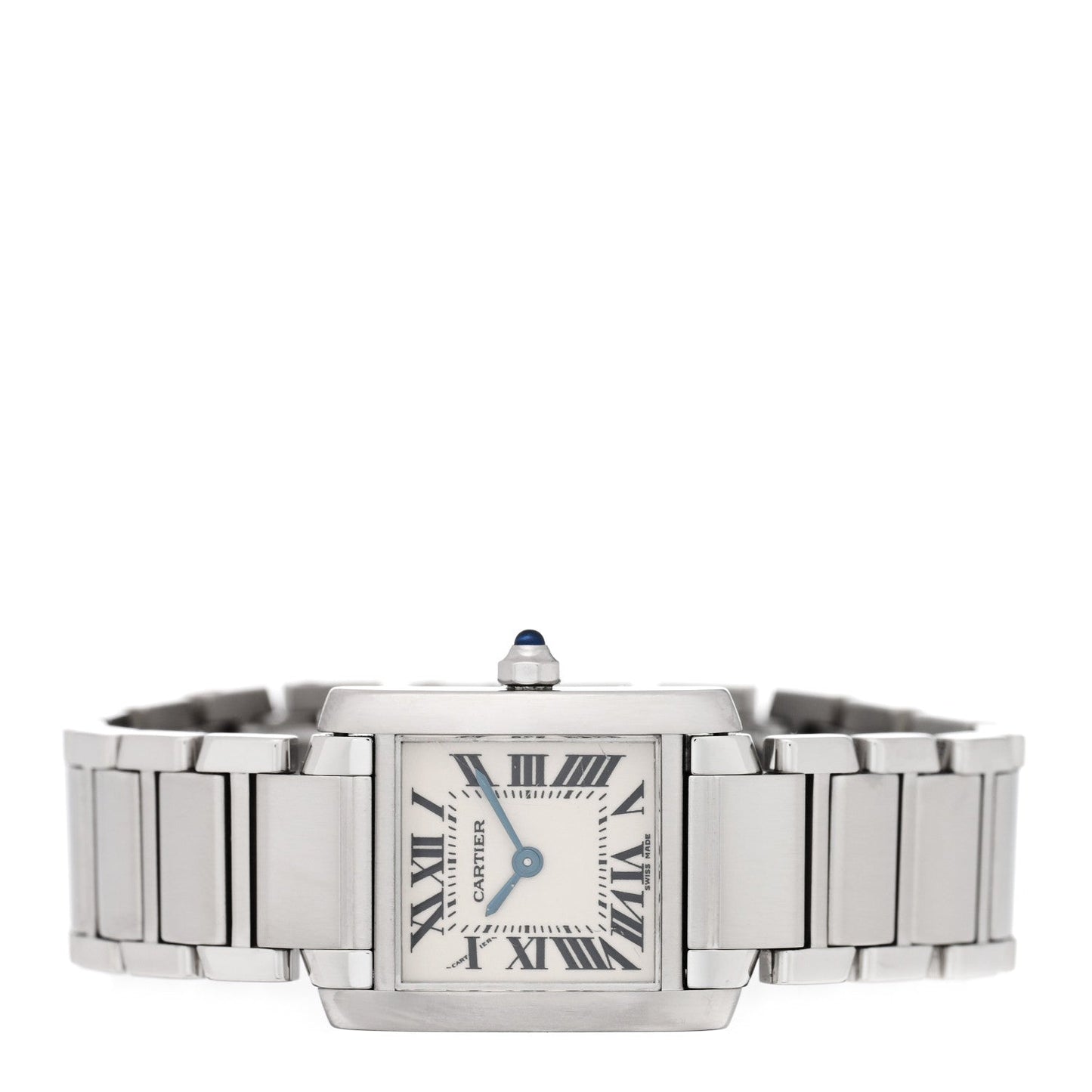 Stainless Steel 20mm Tank Francaise Quartz Watch