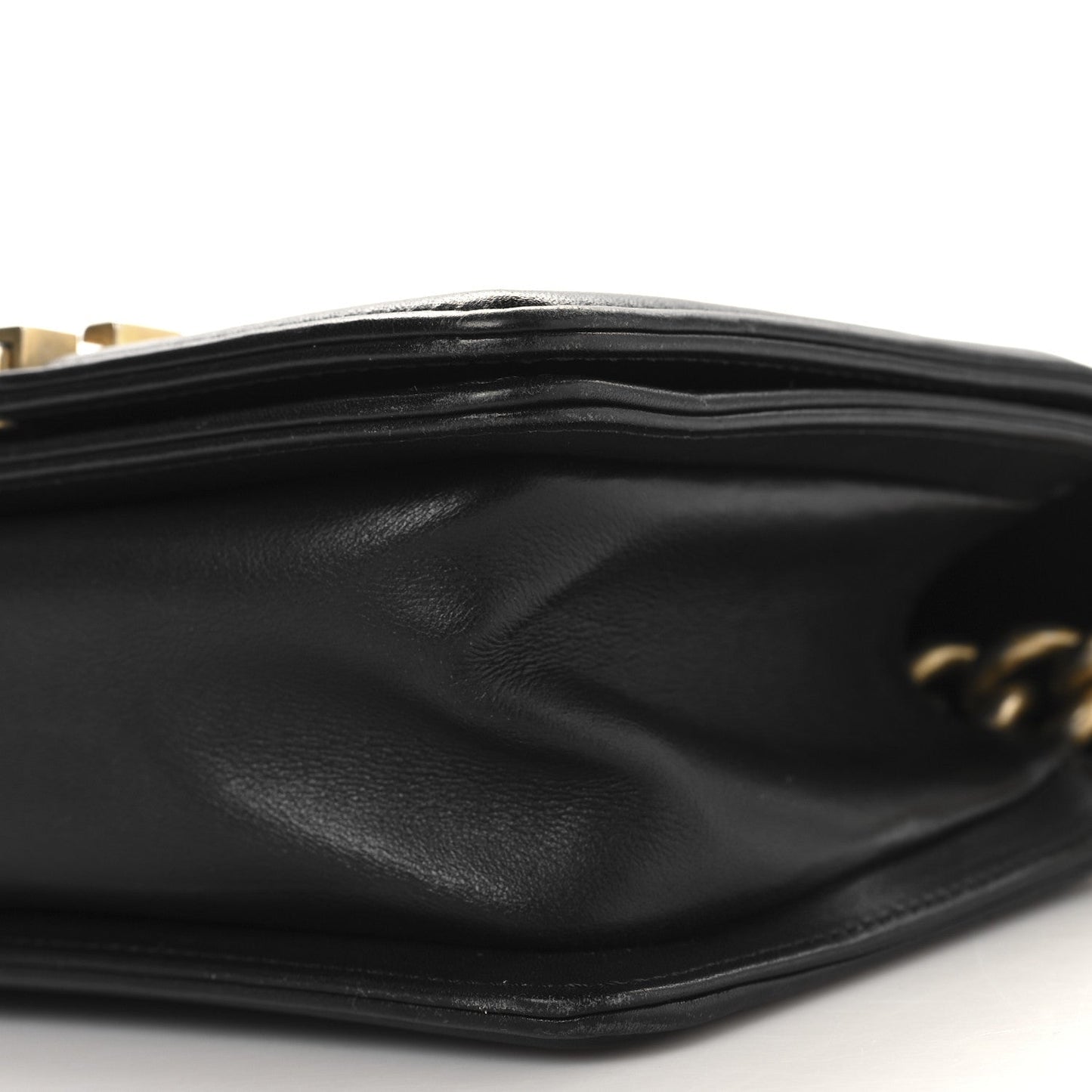 Snakeskin Calfskin Small Boy Flap Gold