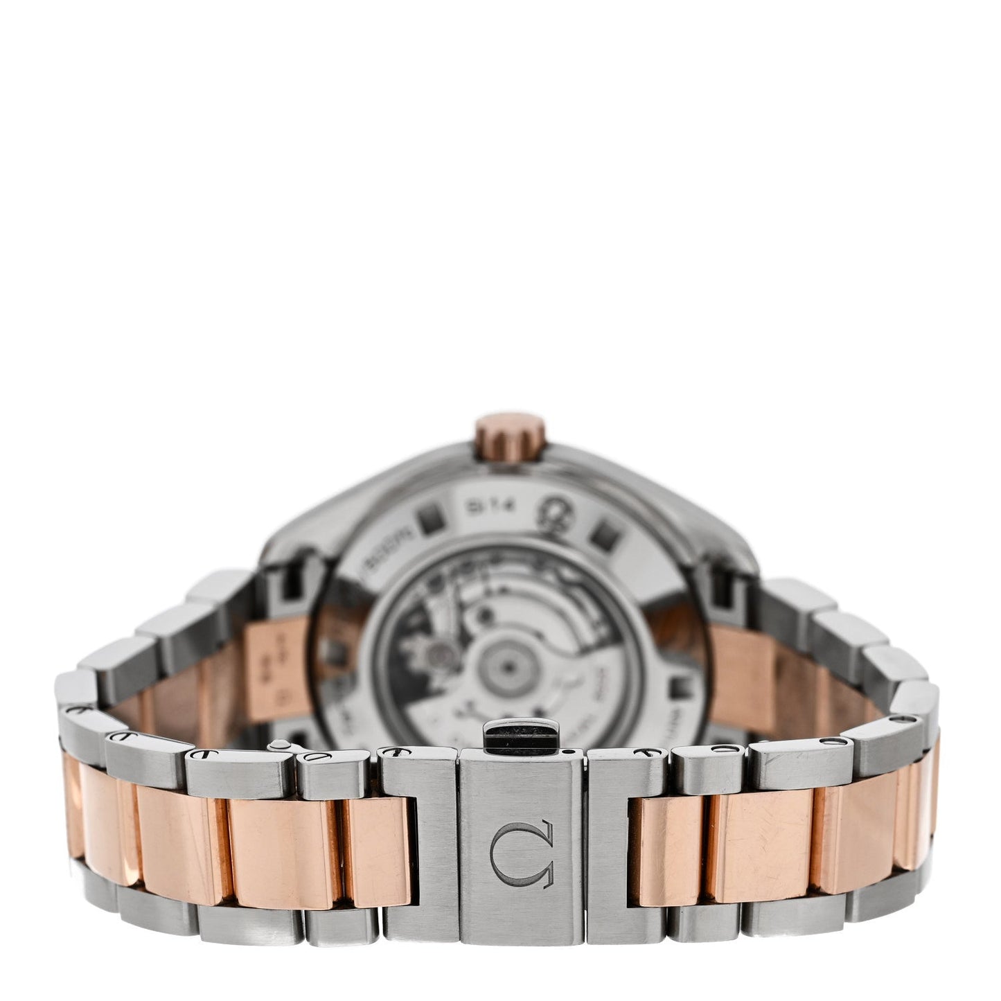 Stainless Steel 18K Yellow Gold Diamond Mother of Pearl 34mm Seamaster Aqua Terra Automatic Watch 231.20.34.20.55.001