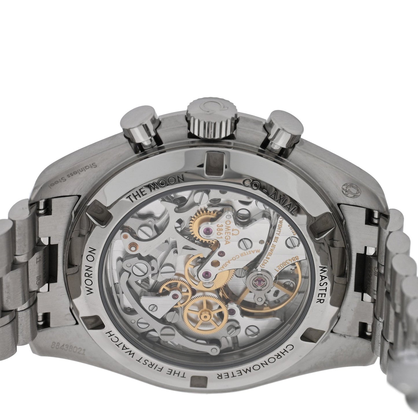 Stainless Steel 42mm Speedmaster Moonwatch Professional Chronograph Manual Winding Watch White 310.30.42.50.04.001