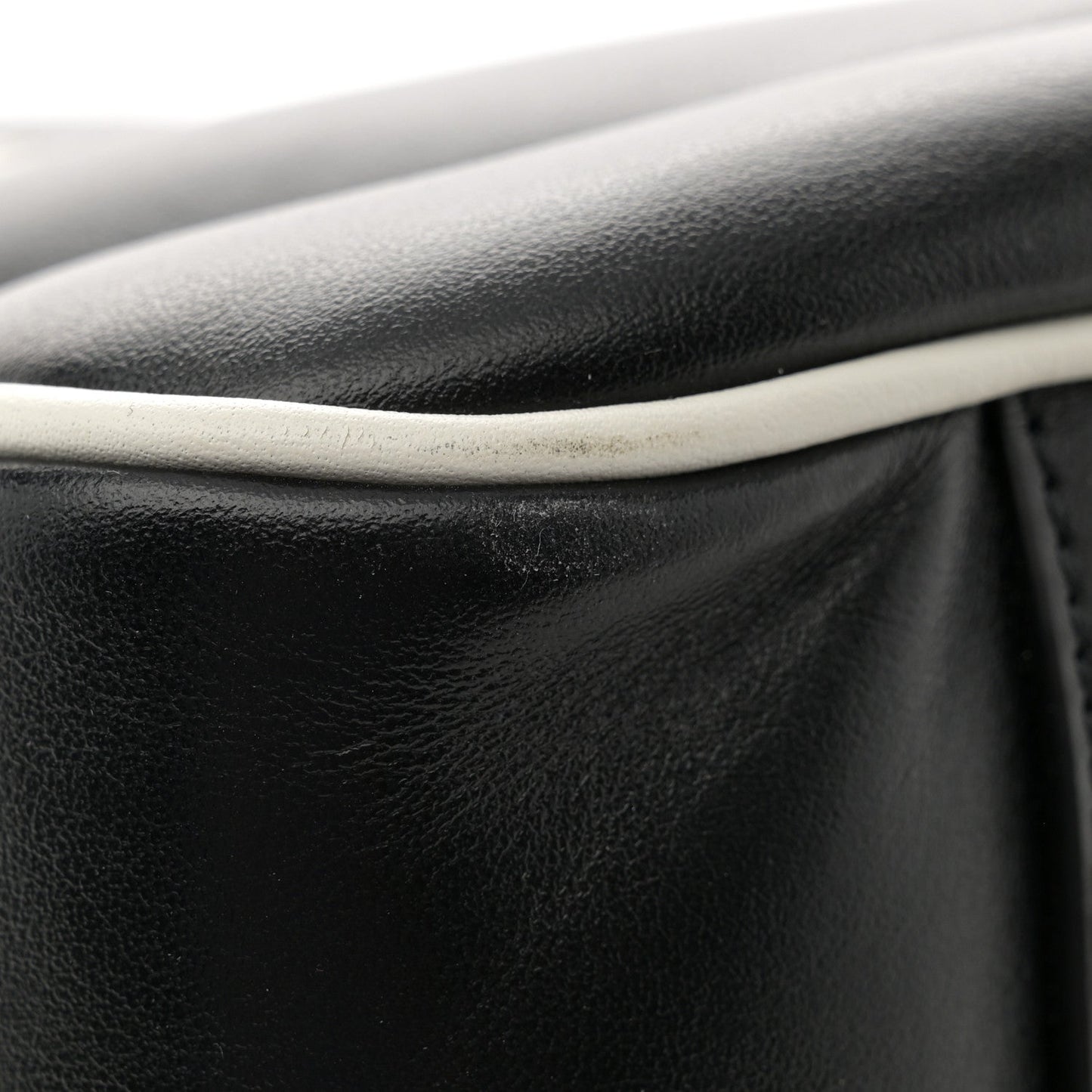 Calfskin Medium Miles Logo Bowler Duffel Bag Black