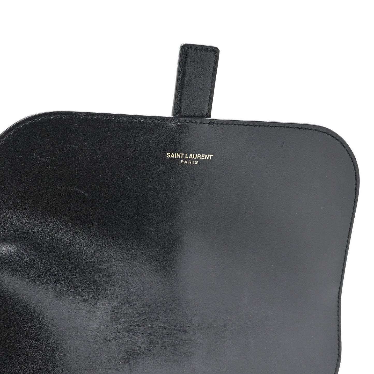 Suede All-Over Monogram Small Le Monogramme Satchel Black