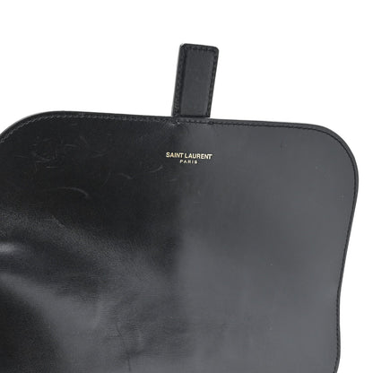 Suede All-Over Monogram Small Le Monogramme Satchel Black