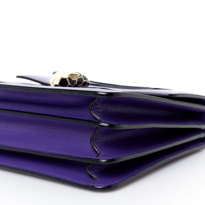 Calfskin Serpenti Forever Top Handle Purple