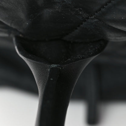 Coated Canvas Quilted Large Garment Travel Bag Black