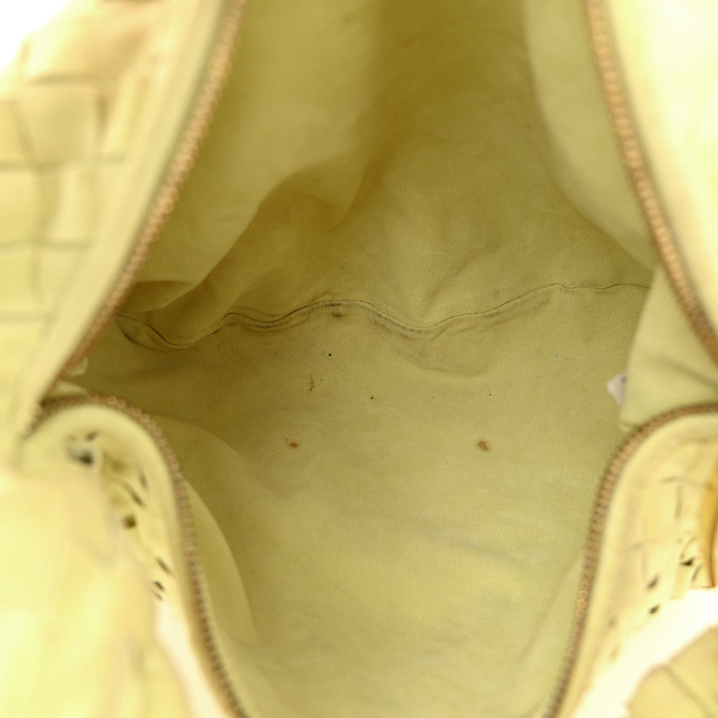Suede Calfskin Intrecciato Teen Jodie Hobo Lemon Wash