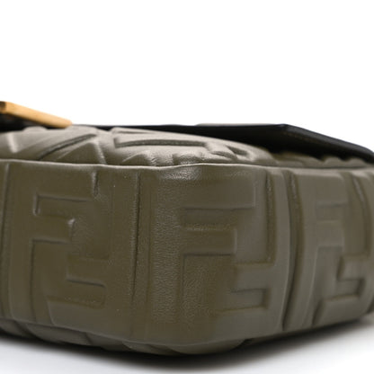Nappa FF 1974 Embossed Baguette Avocado