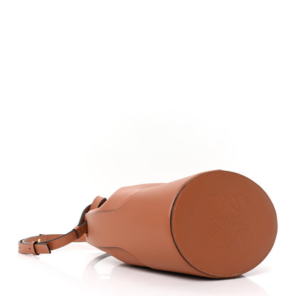 Calfskin Balloon Bucket Bag Tan
