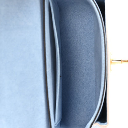 Grained Calfskin Lockme Tender Bleu Nuage
