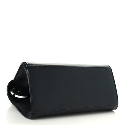 Calfskin Mini Hug Bag Black