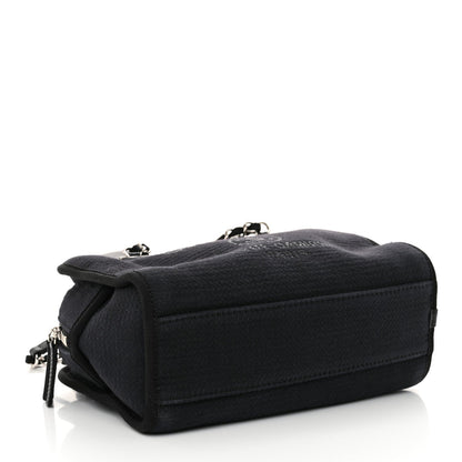 Mixed Fibers Small Deauville Bowling Bag Navy Blue