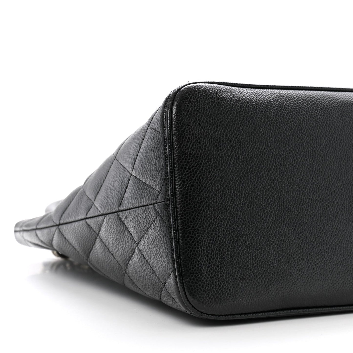 Caviar Quilted Medallion Tote Black