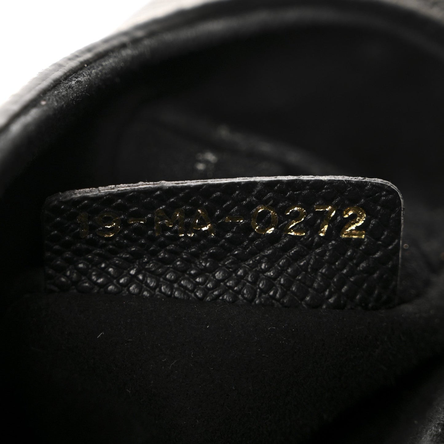 Grained Calfskin Mini Saddle Bag With Strap Black