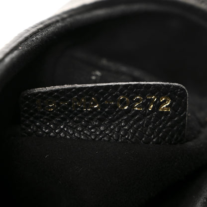 Grained Calfskin Mini Saddle Bag With Strap Black