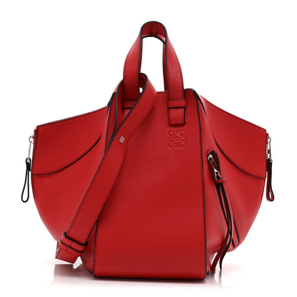 Calfskin Small Hammock Shoulder Bag Scarlet Red