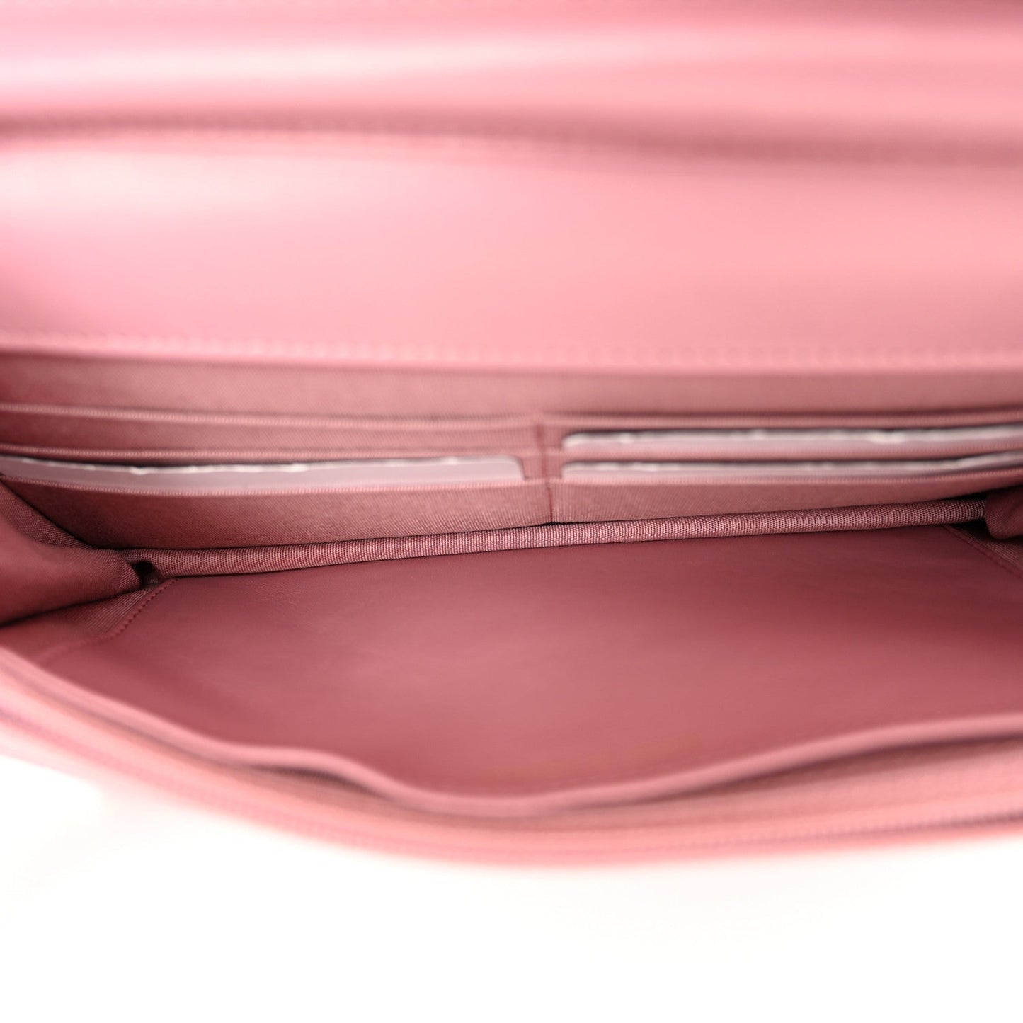 Metallic Lambskin Quilted Boy Wallet On Chain WOC Pink