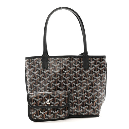 Goyardine Reversible Mini Anjou Black